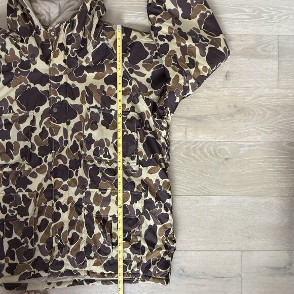 Vintage 80s Camo Rain Coat Camouflage Duck Hunting Jacket Mens XXL - Picture 5 of 9